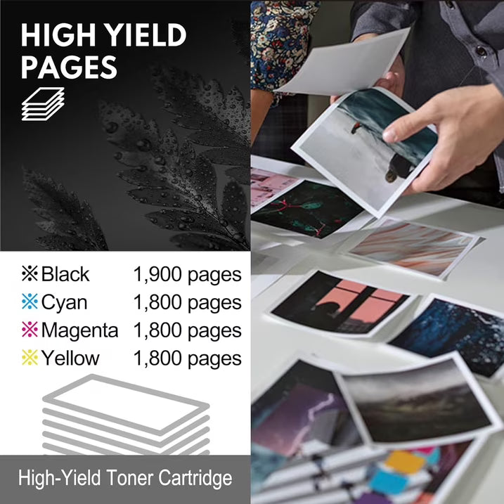 201A 201X High Yield Toner Cartridges Compatible for 201A CF400A 201X CF401A CF402A CF403A Toner Cartridge set Pro MFP M277dw M277c6 Printer, 4 Pack (Black Cyan Magenta Yellow)