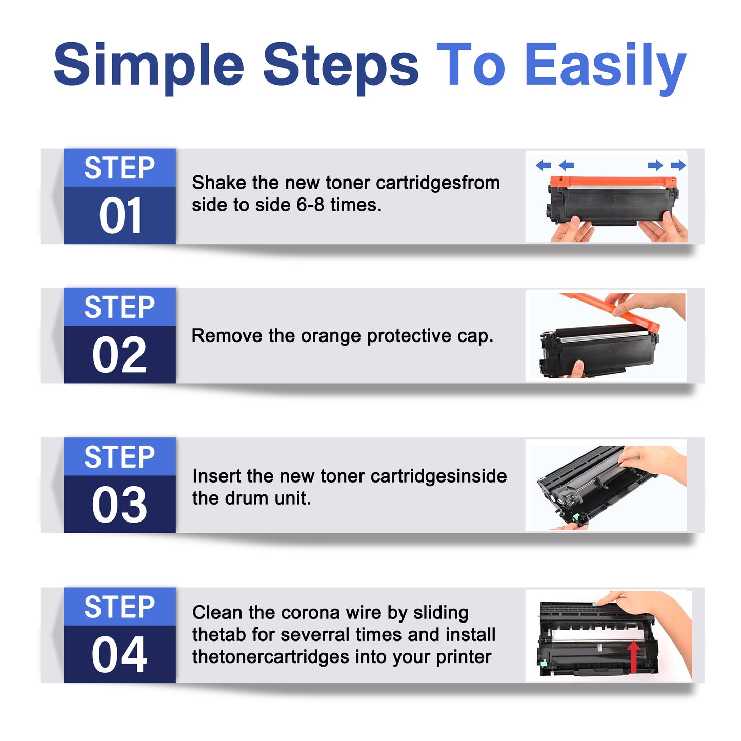 TN660 Toner Cartridge ZXTZX Compatibles for Brother TN-660 Compatibles for HL-L2315DW MFC-L2720DW Series Printers 3 Pack Black