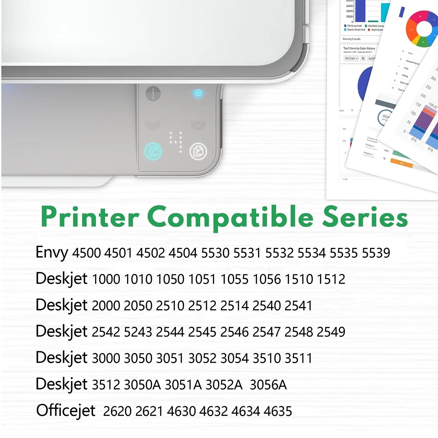 61XL Ink Cartridges Compatible for HP 61 Ink Cartridge Combo Pack for Printer Ink HP 61 for Envy 4500 4502 5530 DeskJet 1000 1010 2050 2500 Officejet 4630 4635 Printer (Black, Tri-Color)