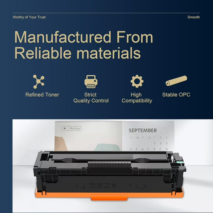 206X Toner Cartridges 4 Pack High Yield (with Chip) Toner Cartridge: Compatible for 206X 206A W2110X with Color Pro MFP M283fdw M283cdw M255dw M282nw Printer 206X Set Toner