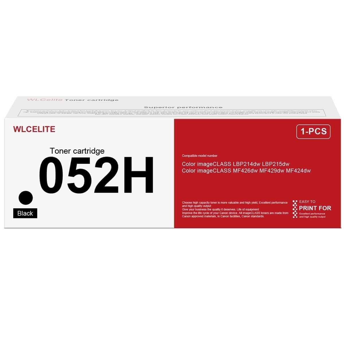052H Toner Cartridge Compatible for Canon 052H CRG-052 for Color imageCLASS MF426dw MF429dw MF424dw Printer (1-Pack，Black )