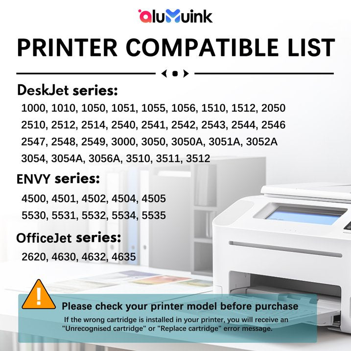 61XL 61 Ink Cartridges Compatible for Ink 61 61 XL Black Tri-Color (2 Pack)