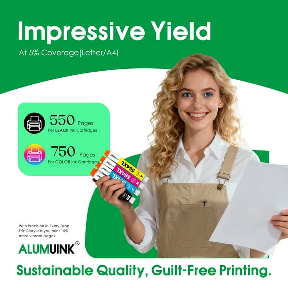 564XL Ink Cartridge (4-Pack Black/ Cyan/ Magenta/ Yellow) Compatible for HP564 XL Ink Cartridges for DeskJet 3520 OfficeJet 4620 PhotoSmart B8550 Printer