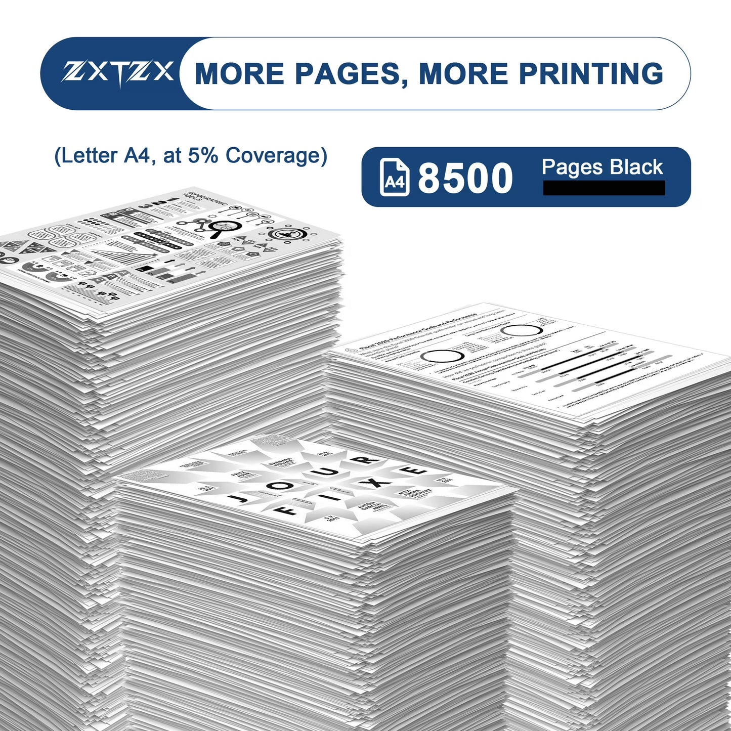TN750 Toner Compatible for Brother TN750 Black Toner Cartridges Printer