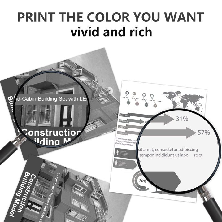 TN433 Black High Yield Toner Cartridge Compatible for Brother TN433BK HL-L8360CDW Printer - 2 Pack