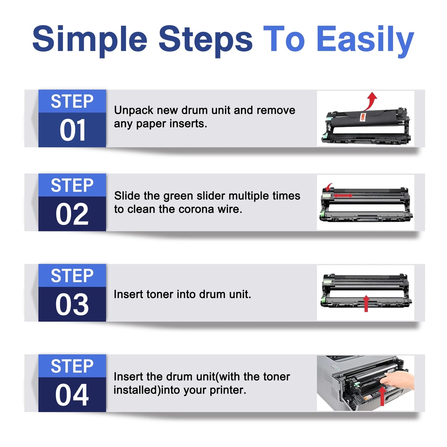 DR720 Drum Unit (Not Toner) Compatible for Brother DR-720 Drum for MFC-8910DW MFC-8950DW MFC-8950DWT Printer