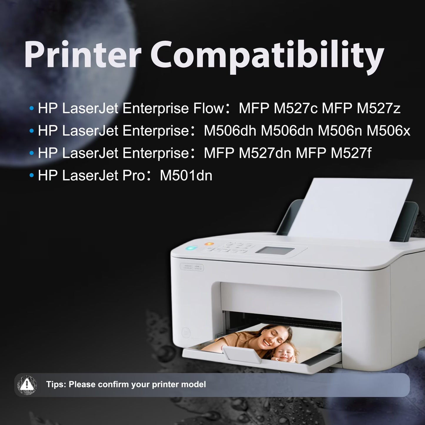 87A CF287A Toner Cartridge Compatible for 87A Toner Cartridge 9050 Pages for MFP M527c M527z Printer (4 Pack Black)