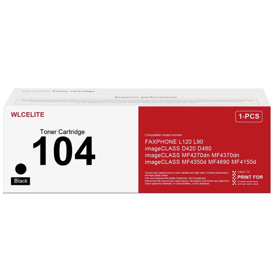 104 Toner Cartridge Compatible for Canon CRG 104 High Yield Toner for D420 D480 Printer