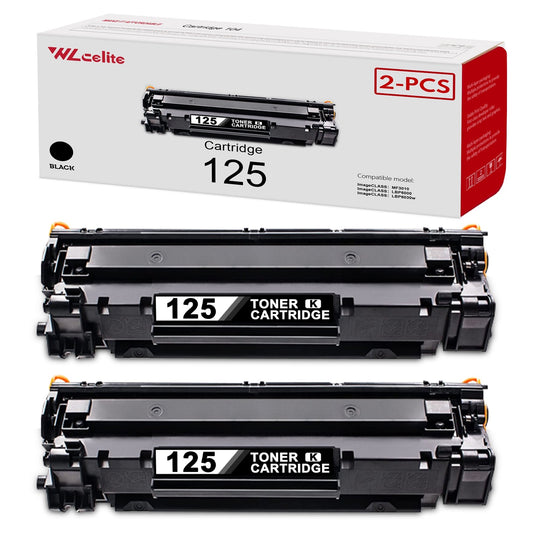 125 CRG 125 Toner Compatible for Canon 125 Toner Cartridge for LBP6030w LBP6000 MF3010 Printer（2 Pack）