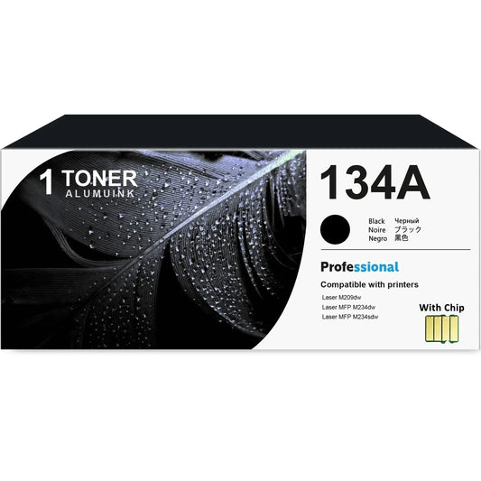 134A W1340A Toner Cartridge Balck 1-Pack Compatible for 134A W1340A Toner Cartridges for Laser M209,MFP M234 Series Printer（with Chip）
