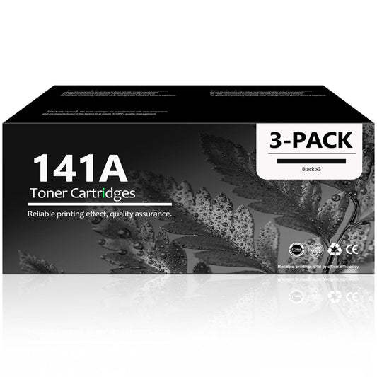141A Toner Cartridge Compatible for 141A W1410A Toner Cateridge for LaserJet M110w M139w M140w Printer (3 Pack)