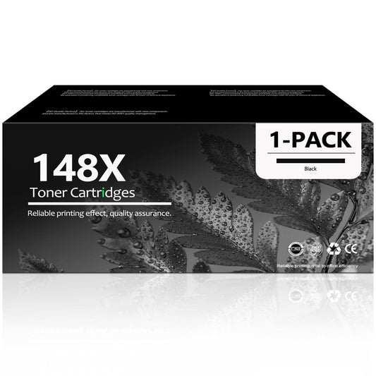 148X Black Toner Cartridge Compatible for 148X 148A High Yield for LaserJet Pro 4001dn 4001n Printer