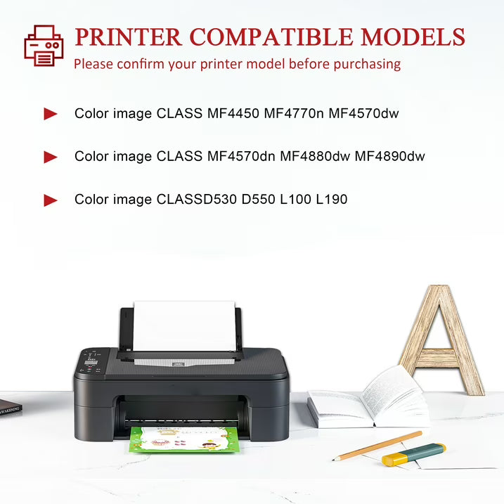 128 Black Toner Cartridge Replacement for Canon 128 Toner Cartridge for MF4770n MF4570dw Printer