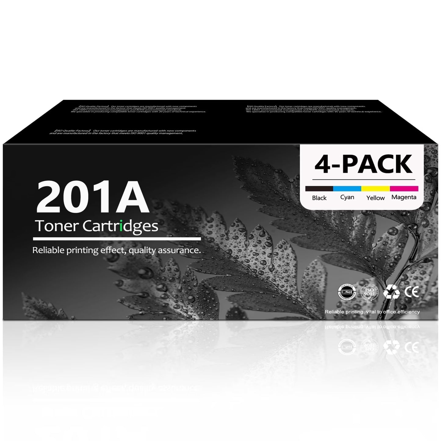 201A Toner Cartridge 4-Pack Compatible for 201A for Color Laserjet Pro MFP M252 M277 Printer