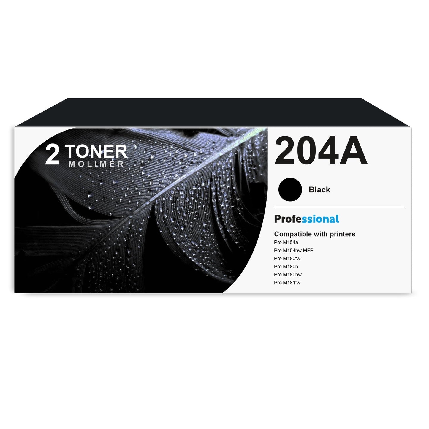 204A | CF510A Toner Cartridge Compatible for HP Pro M154a Printer, 2 Pack