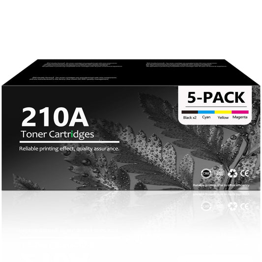 210A Toner Cartridge Combo Pack Compatible for 210A W2100A W2101A W2102A W2103A Toner Cartridges for 4201dw 4201dwe Printer(5 Pack)