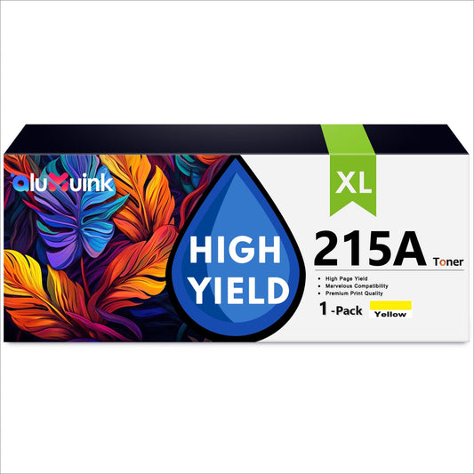 215A Toner Cartridge 1 Pack Compatible for HP 215A W2312A Yellow Toner Cartridges for Color Laser Pro M155, Color Laser Pro MFP M182, M183 Series Printers