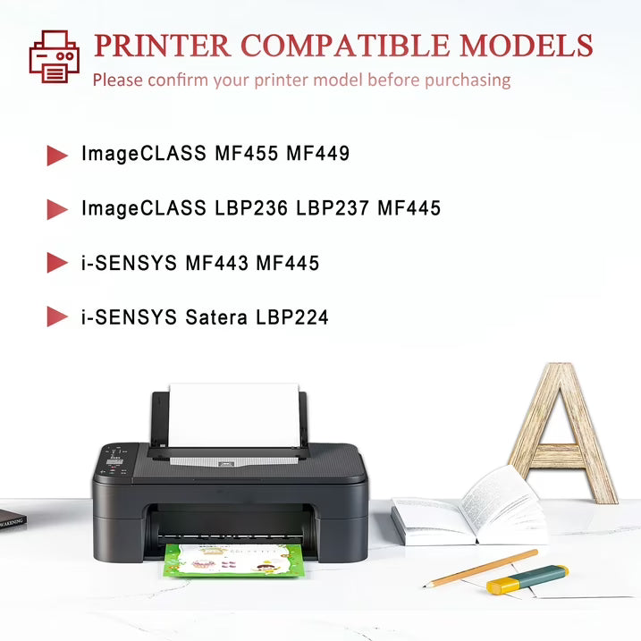 CRG 057 Toner Cartridge Compatible for Canon 057 Black Toner Cartridges Printer