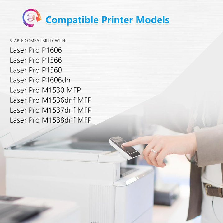 78A Black Toner Cartridges Pack of 2 CE278D Compatible for HP 78A Toner with Pro P1606dn P1606 P1566 P1560; M1536dnf M1537dnf M1538dnf M1530 MFP Printer (with Chip 2-Pack)