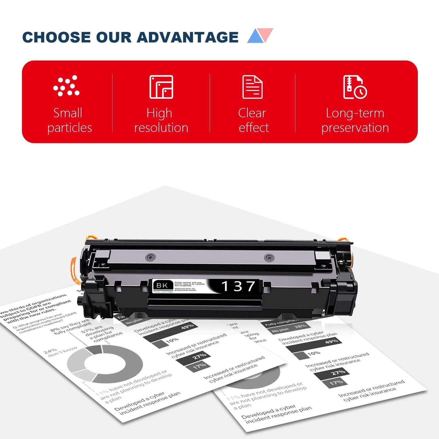 CRG-137 CRG137 CRG 137 Toner Cartridges Replacement for Canon Lmageclass MF227dw MF216n MF247dw MF249dw MF229DW MF212W MF232W D570 Printers (Black,2 Pack)