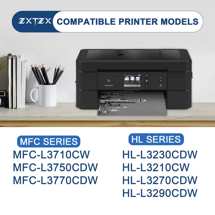 TN223 Toner Compatible for Brother TN223 Toner Cartridges Black Cyan Magenta Yellow Printer 4 Pack