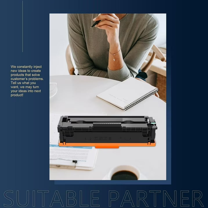 206X Toner Cartridges 4 Pack High Yield (with Chip) Toner Cartridge: Compatible for 206X 206A W2110X with Color Pro MFP M283fdw M283cdw M255dw M282nw Printer 206X Set Toner
