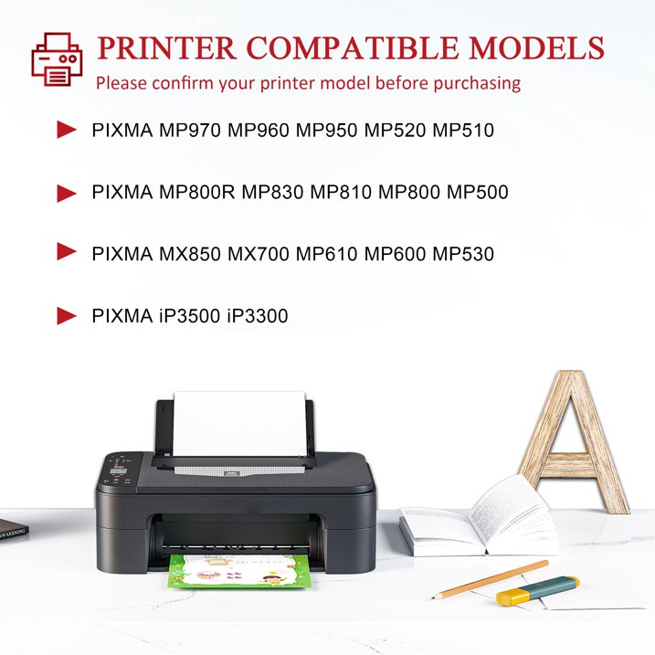 PGI 5 Ink Cartridge Replacement for Canon PGI 5 Black Ink Cartridges for MP970 MP960 Printer