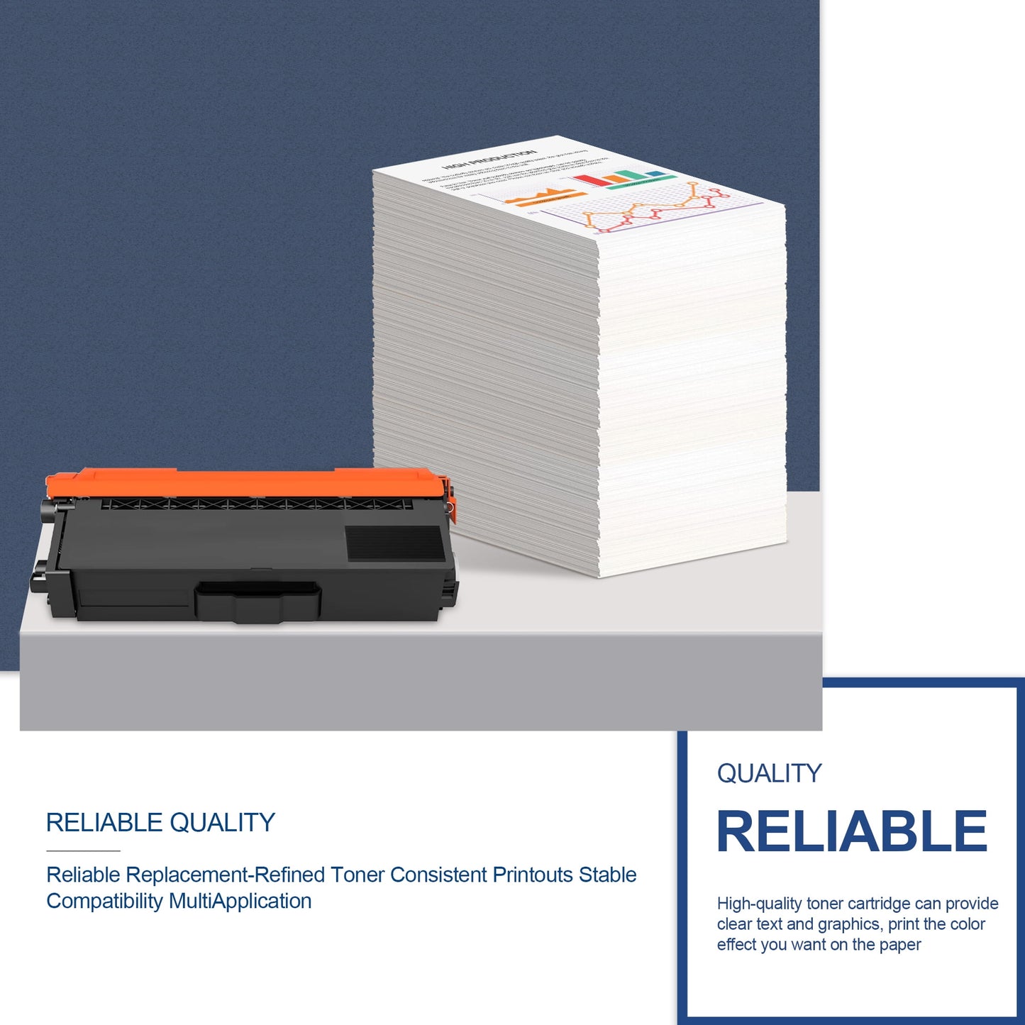 TN433 Toner Cartridges Compatible for Brother TN-433 Toner Cartridges for HL-L8260CDW L8360CDW MFC-L8900CDW L9570CDW Printer (Yellow, 1-Pack)