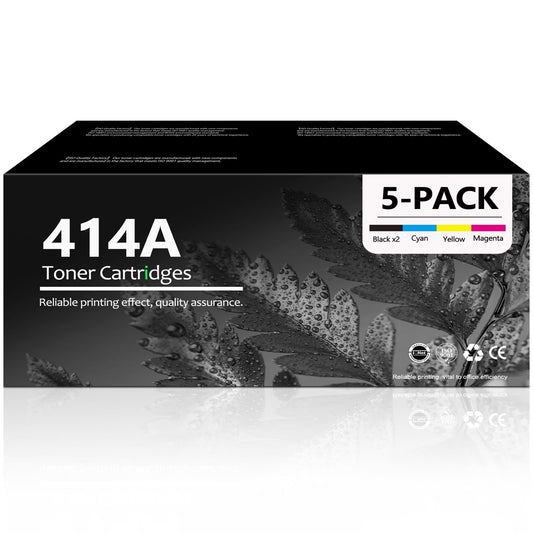 414A Toner Cartridge Compatible for 414A Toner Cartridges for Color Pro M455dn M480f Printer (5 Pack)