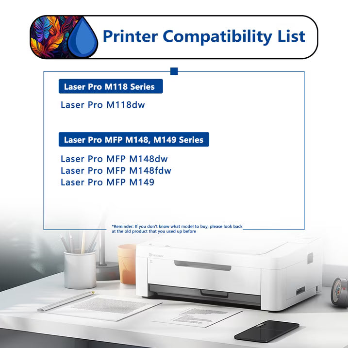 94X Toner Cartridge 1 Pack Compatible for 94X CF294X Black Toner Cartridges for Laser Pro M118, MFP M148, MFP M149 Series Printers