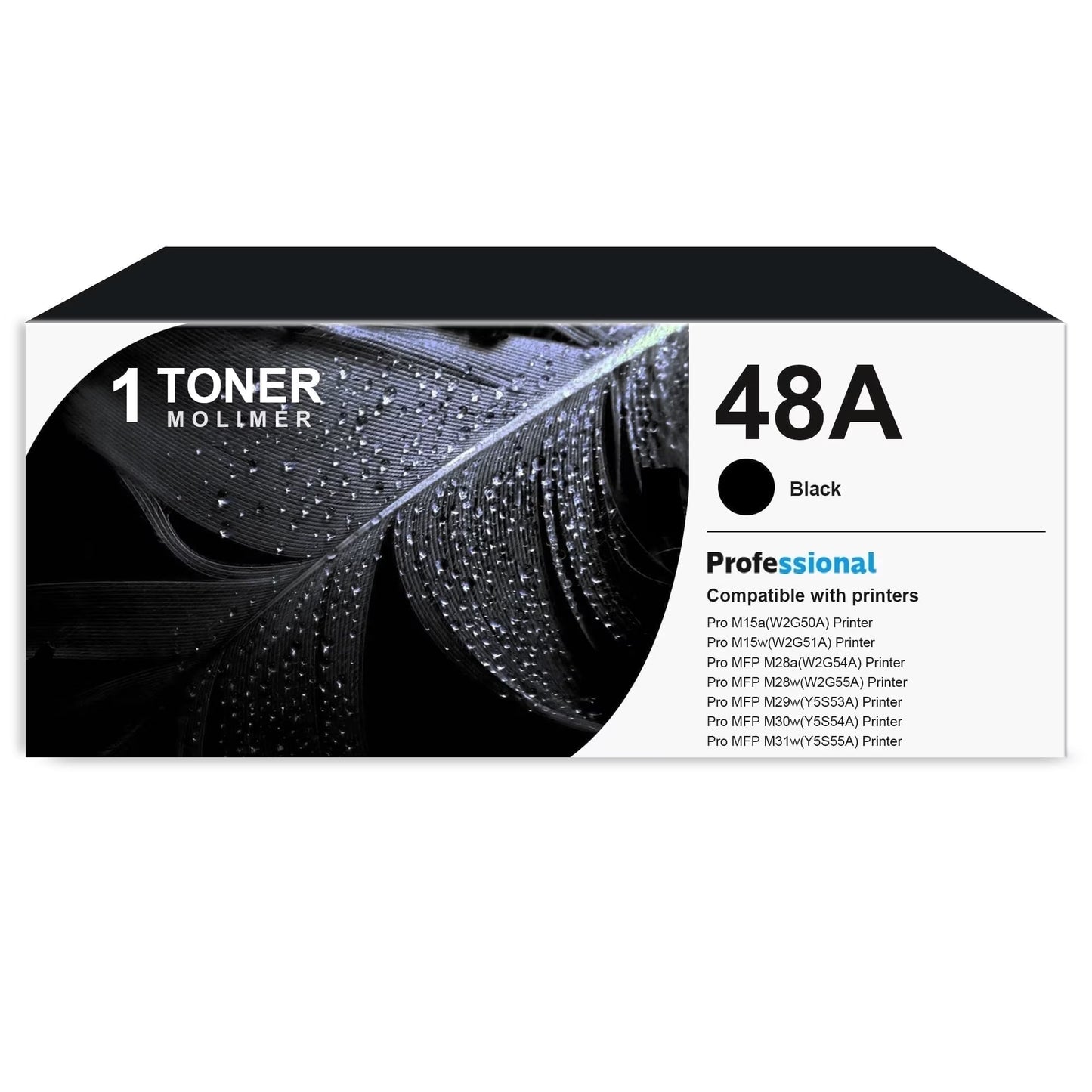 48A Toner Compatible for 48A CF248A Toner Cartridge Black for LaserJet Pro M15w M30w Printer