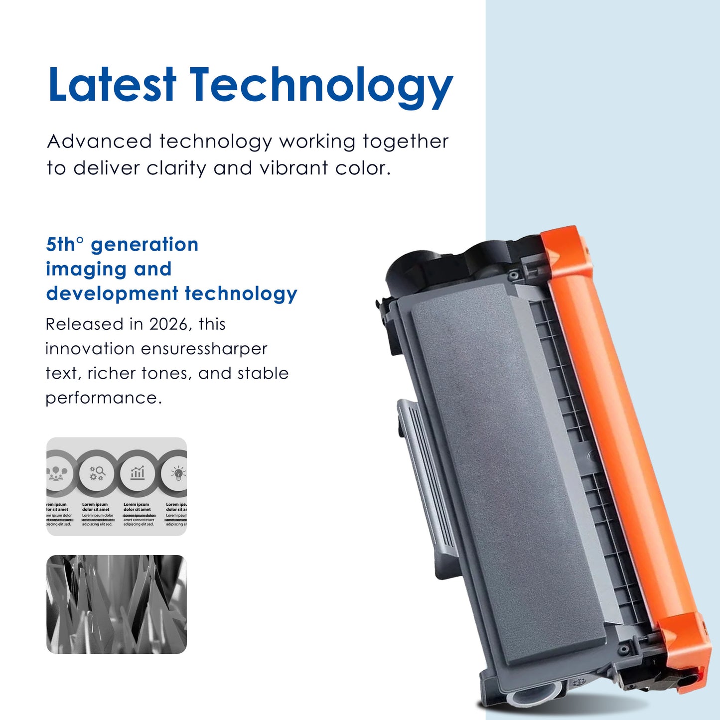 TN-660 TN 660 Toner Cartridge Compatible for Brother TN660 High Yield Black Works with HL-L2315DW DCP-L2520DW MFC-L2700DW ( 1-Pack, 2800 Pages Per Cartridge )