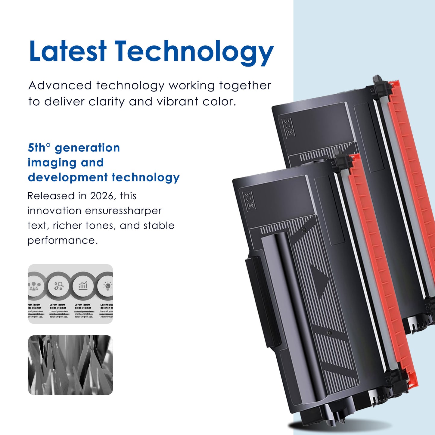 TN 850 TN850 Toner Cartridge Compatible for Brother TN850 High Yield Black Works with DCP-L5600DN L5650DN HL-L5200DWT MFC-L6800DW ( 4 Black, 8000 Pages Per Cartridge )
