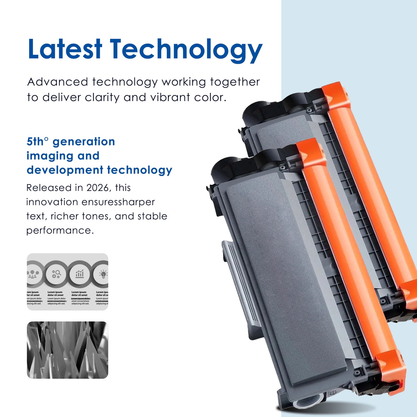 TN-630 TN630 Toner Cartridge Compatible for Brother TN630 High Yield Black Works with HL-L2360DW L2380DW DCP-L2540DW MFC-L2685DW L2707DW ( 4 Black )