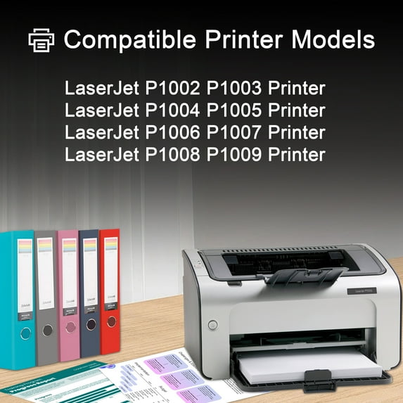 35A Toner Cartridge 2-Pack Black High Yield Compatible for HP35A CB435A for LaserJet P1002 P1003 P1004 P1005 P1006 P1007 P1008 P1009 Printer