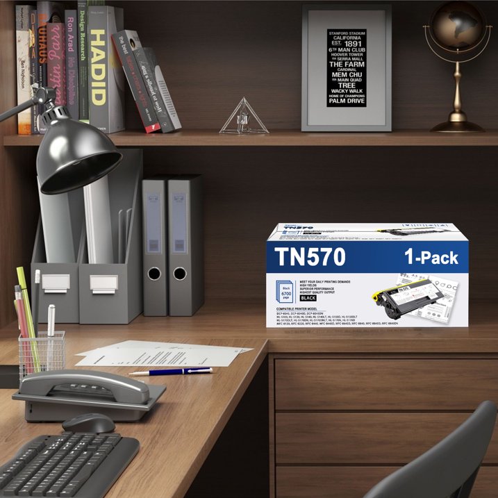 TN-570 TN570 Black Toner Cartridge Compatible with Brother TN570 for HL-5100 HL-5130 Printers