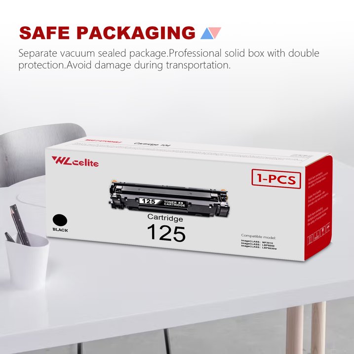 CRG 125 Toner Compatible for Canon CRG125 Toner Cartridge for ImageCLASS LBP6030w LBP6000 MF3010 Printer