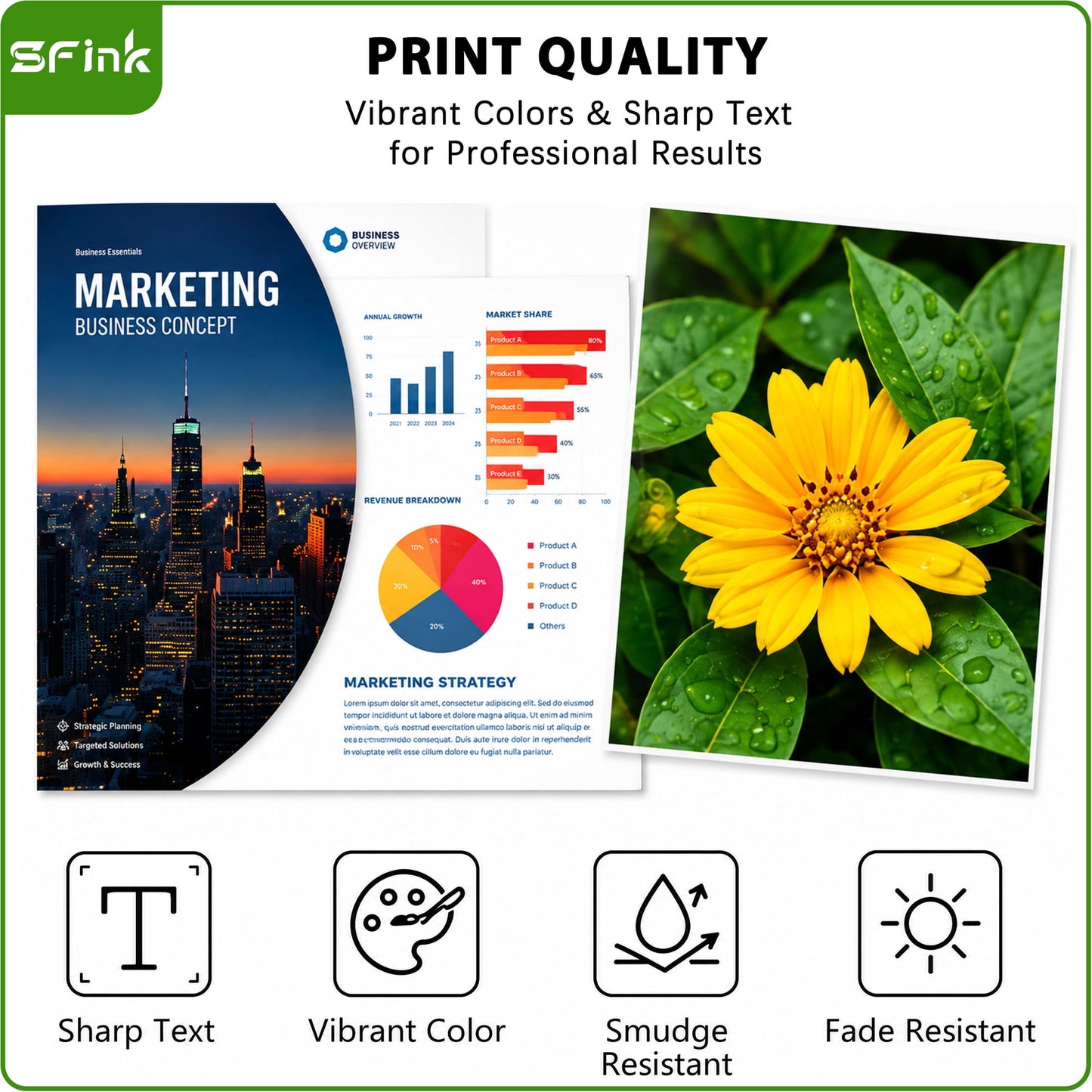 64 XL 64XL Ink Cartridges 2-Pack Black/Tri-Color Compatible for HP64 Ink Cartridges for Envy Photo 7855 7858 7900e Envy Inspire 7255e 7955e 7900e Tango Series Printers