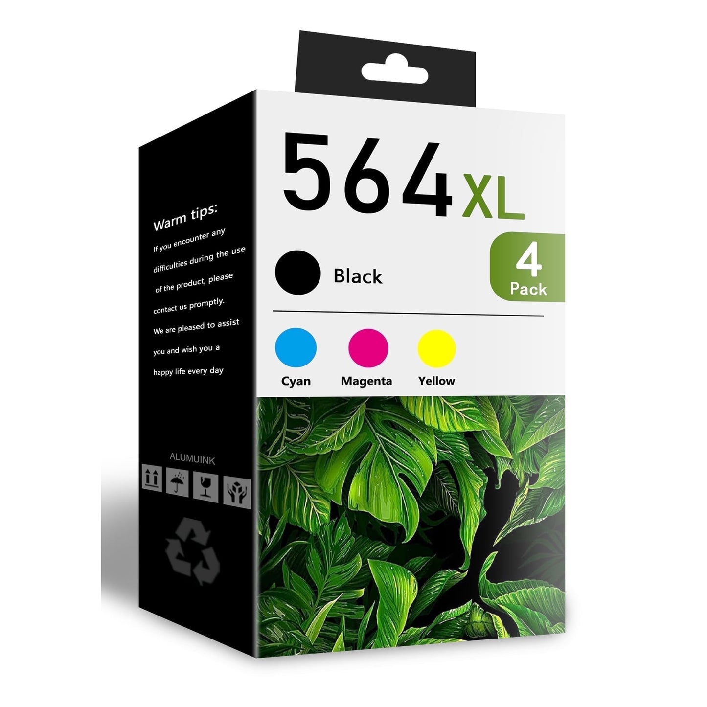 564XL Ink Cartridge (4-Pack Black/ Cyan/ Magenta/ Yellow) Compatible for HP564 XL Ink Cartridges for DeskJet 3520 OfficeJet 4620 PhotoSmart B8550 Printer