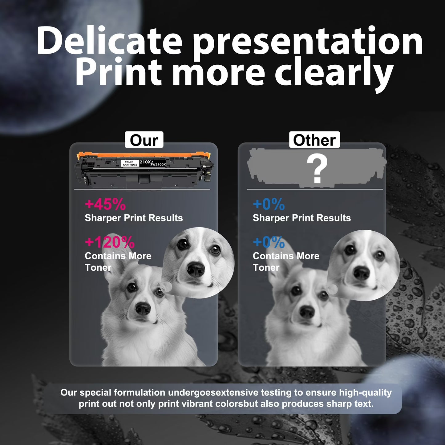 210X Toner Cartridges Compatible for 210X W2100X Black Toner cartridge for Color LaserJet Pro 4201dn 4201dne Printer (2 Pack)