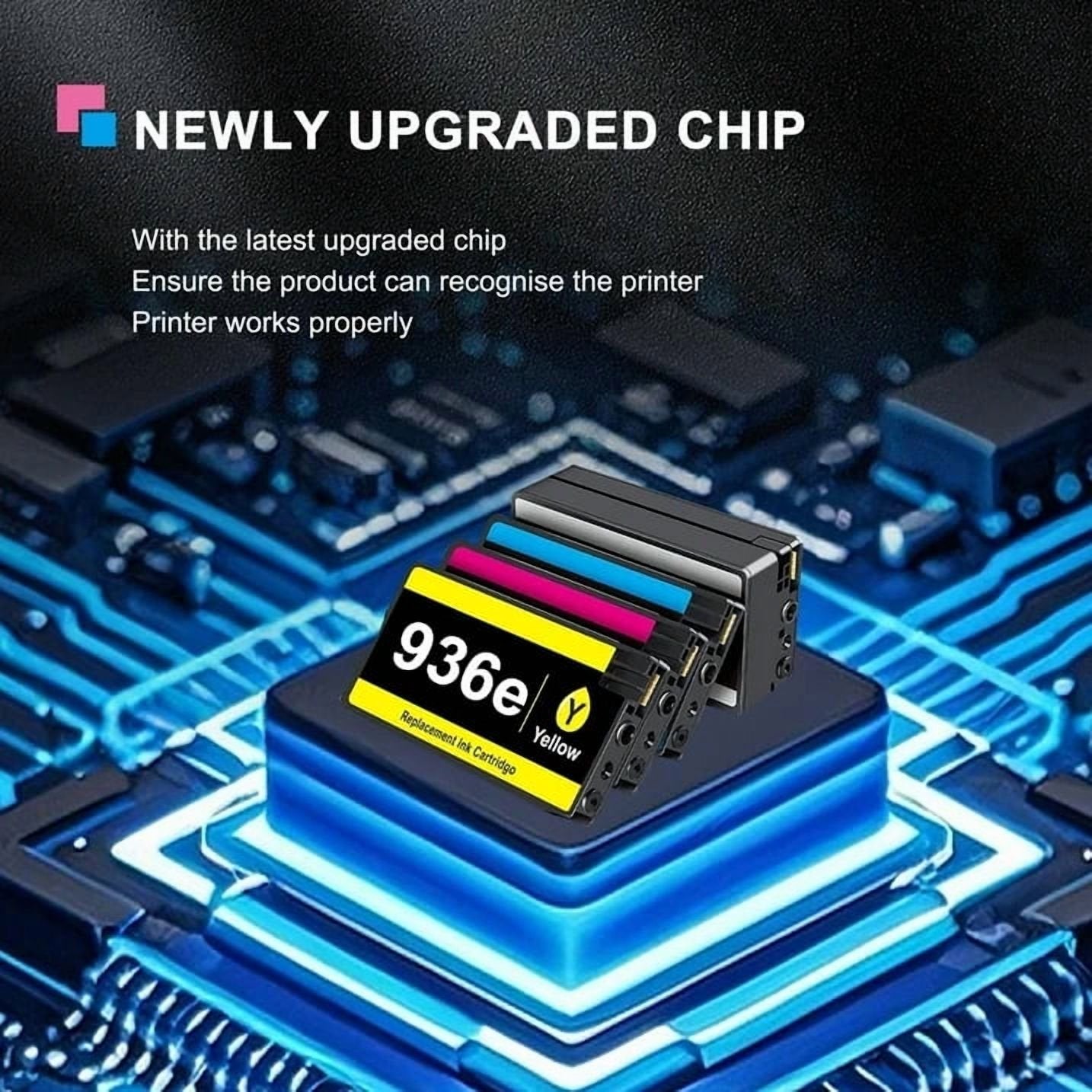 936e Ink Compatible for HP936 936e Ink Cartridge for 4 pack for OfficeJet Pro 9125e 9128e Printer