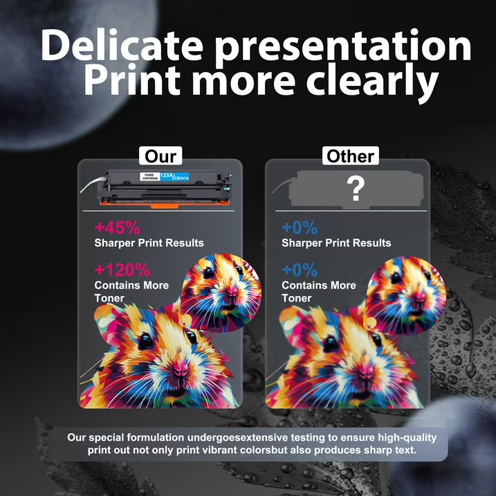 125A Cyan Toner Cartridge Compatible for 125A CB541A Toner Cartridge for CP1215 CM1312 MFP Printer