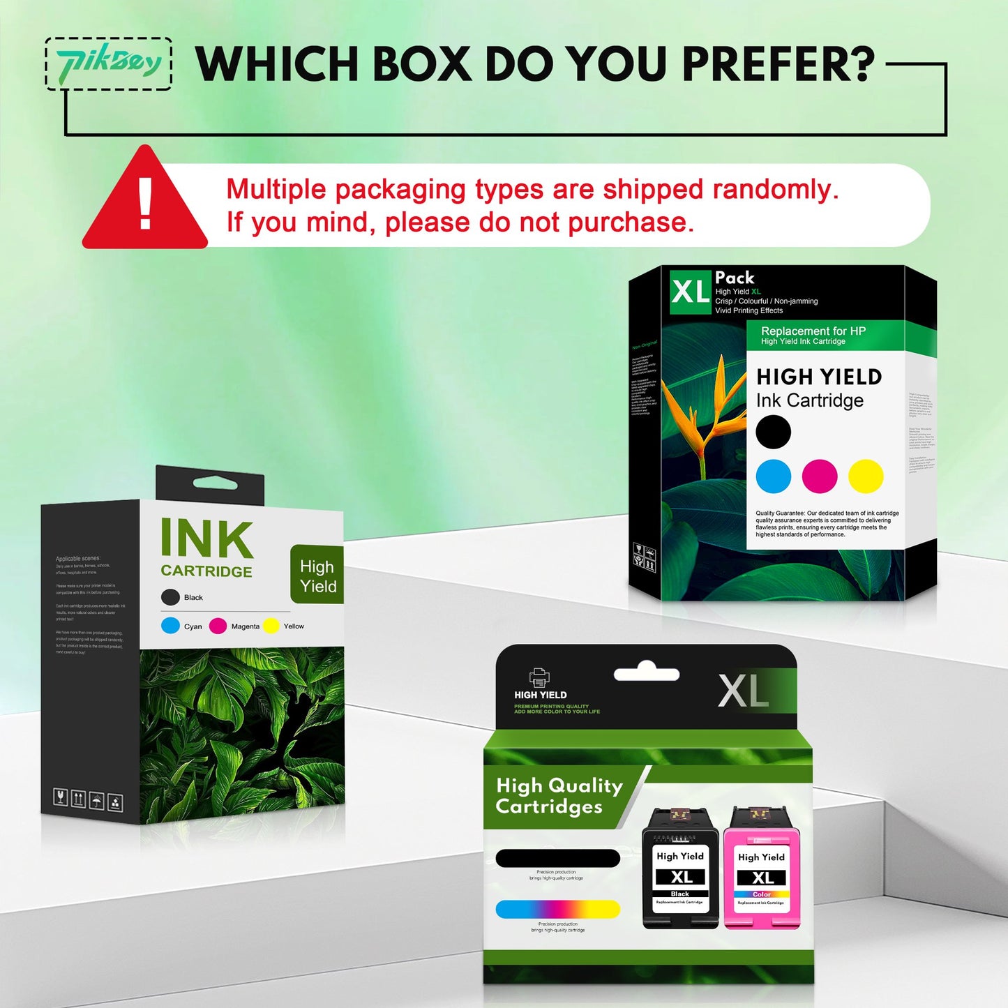 61 XL 61XL Ink Cartridges 2-Pack Black/Tri-color Compatible for HP 61 Ink Cartridges for DeskJet 1000 1510 2050 Officejet 2620 4630 Envy 4500 5530 Printers