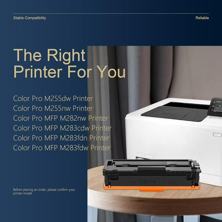 206X Toner Cartridges 4 Pack High Yield (with Chip) Toner Cartridge: Compatible for 206X 206A W2110X with Color Pro MFP M283fdw M283cdw M255dw M282nw Printer 206X Set Toner