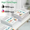 61XL Ink Cartridges Comb Pack (2-Pack Black Tri-Color) Compatible for HP 61 Ink Cartridges for Printer ink 61 for 5530 4500 Printer