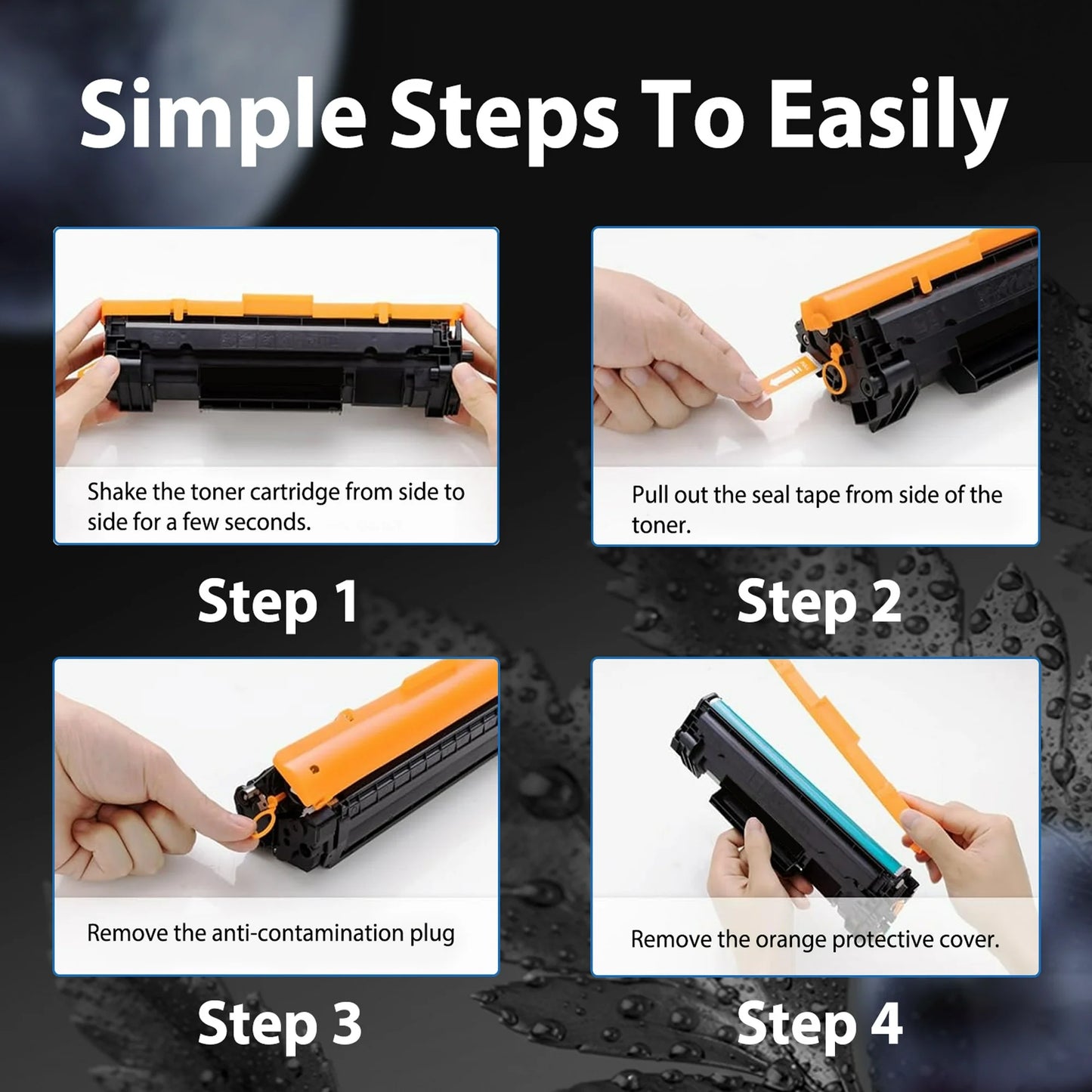 128A Black Toner Cartridge Compatible for HP 128A CE320A Toner Cartridges for Printer (2 Pack)