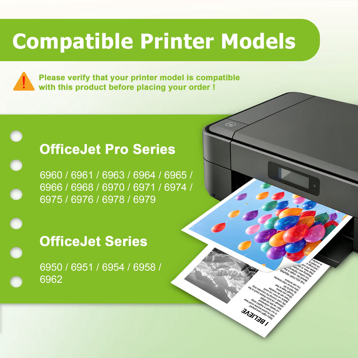 902 XL ink cartridge Compatible for HP 902 XL Ink Cartridges for Officejet Pro 6978 OfficeJet 6958 Printer ( 4 Pack )