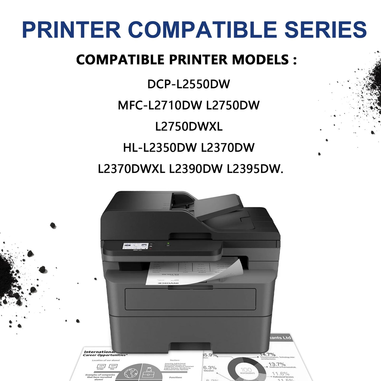 TN 730 Black TN-730 TN730 Toner Cartridge Compatible for Brother TN730 Toner DCP-L2550DW Printer