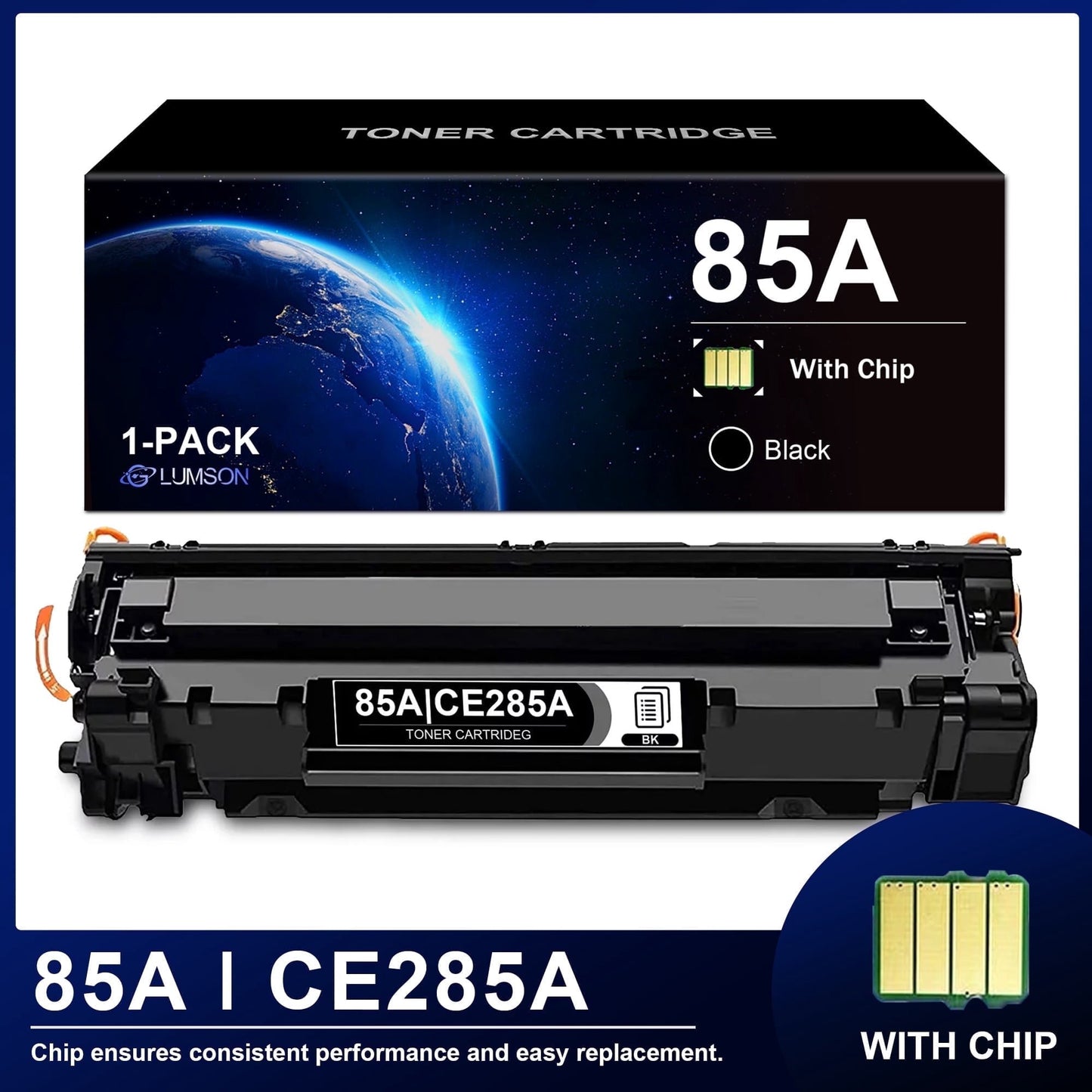 85A Toner Compatible for 85A CE285A Black Toner Cartridge for Pro P1102w M1217nfw Printers Ink