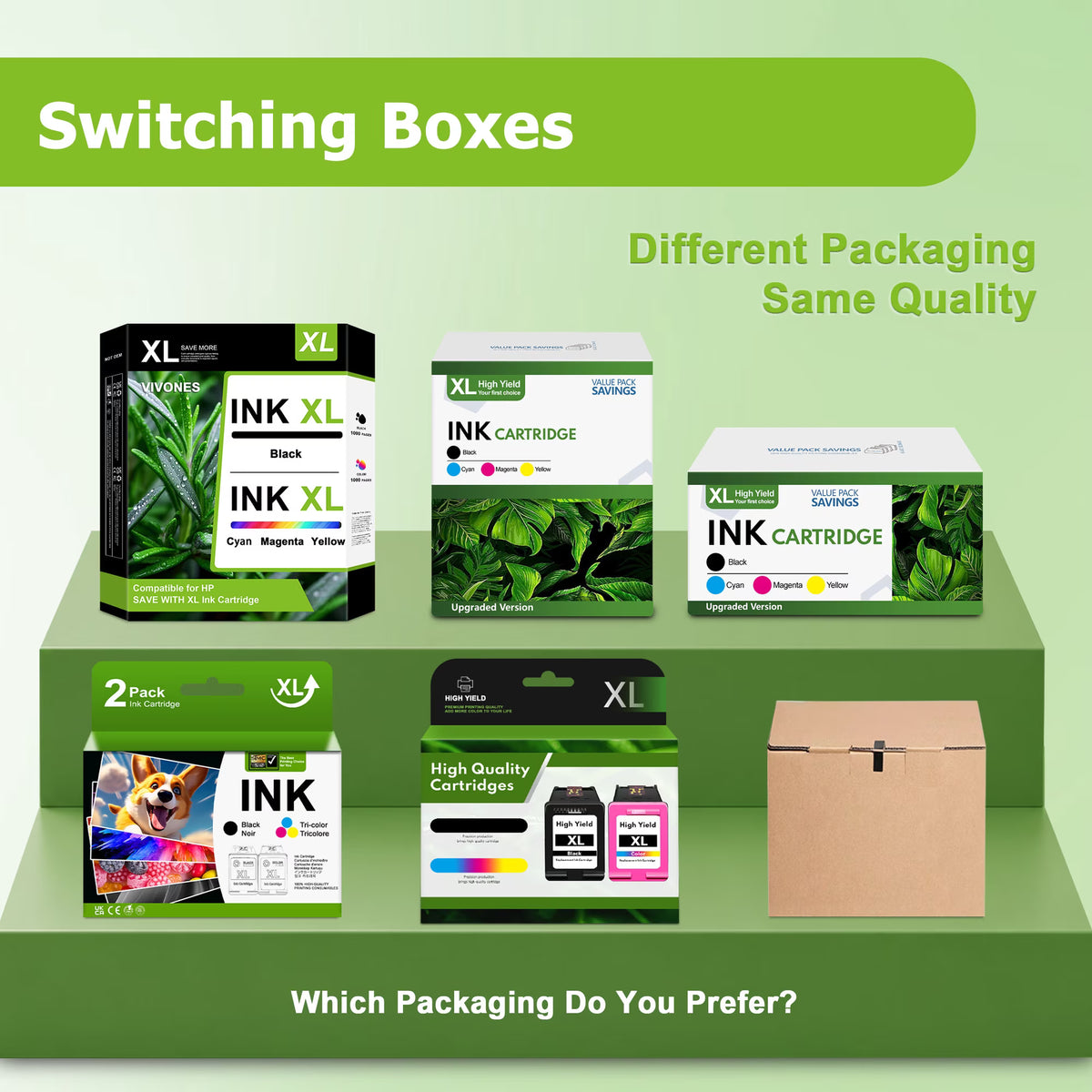 902 XL ink cartridge Compatible for HP 902 XL Ink Cartridges for Officejet Pro 6978 OfficeJet 6958 Printer ( 4 Pack )